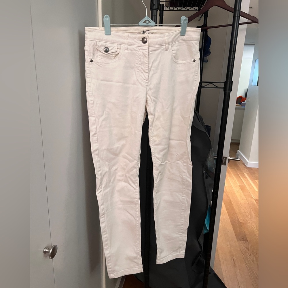 White slim fit Luisa Cerano jeans